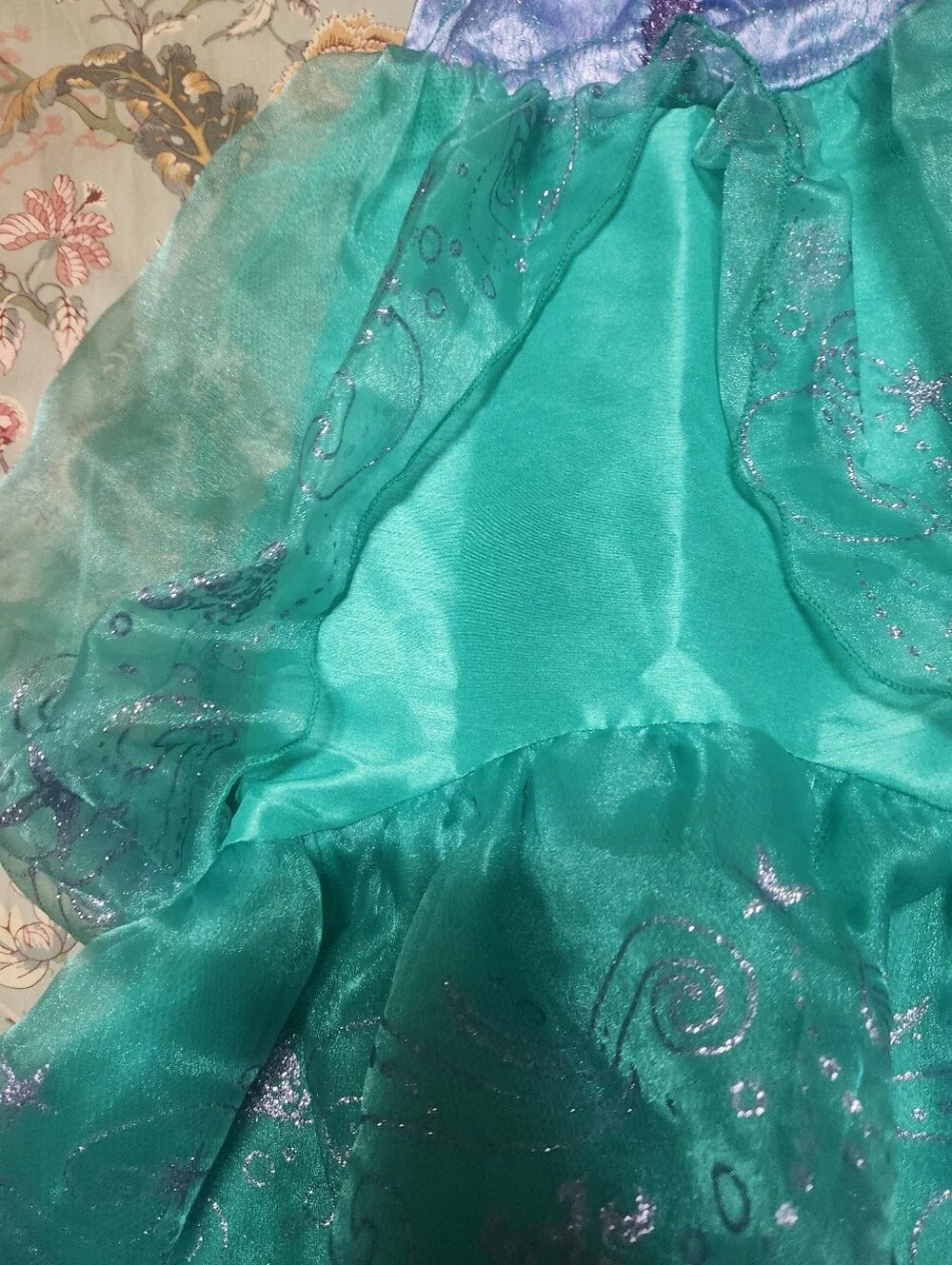 Disney Ariel Princess Dress Up Dress Multi Color Size Small